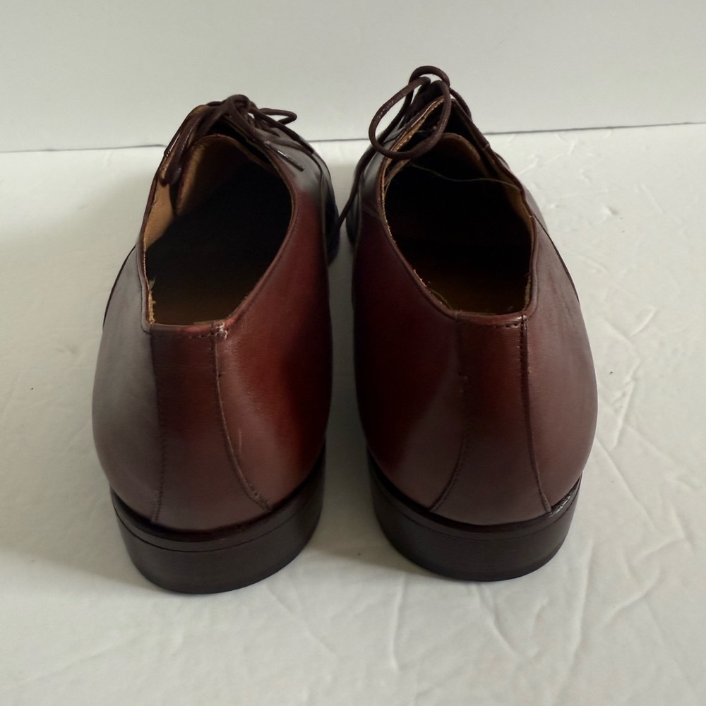 Natalino Salazzo Brown Oxfords Leather Brown Men's Formal Dress Shoes Size 40 - Picture 3 of 12
